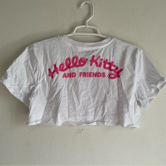 Hello Kitty cropped Sanrio graphic tee in pink and white - Picture 6 of 6
